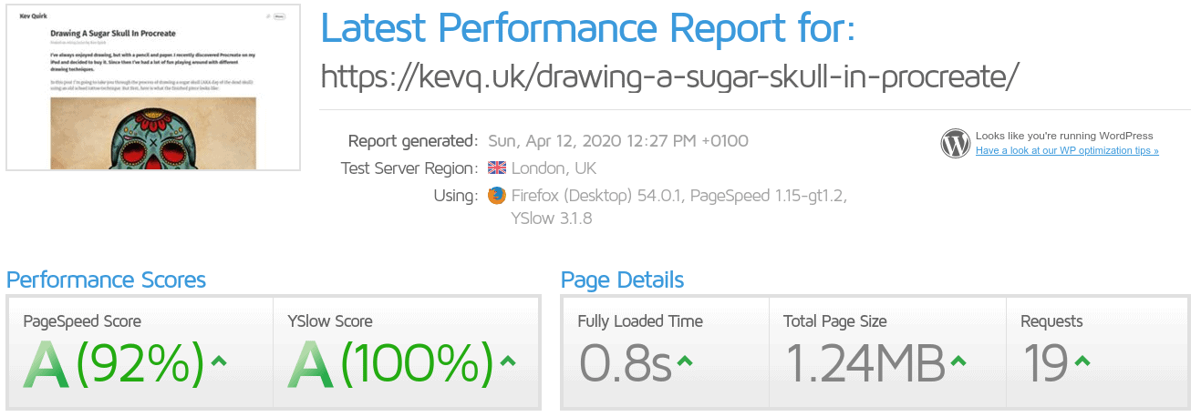 gtmetrix-kq-wp-results