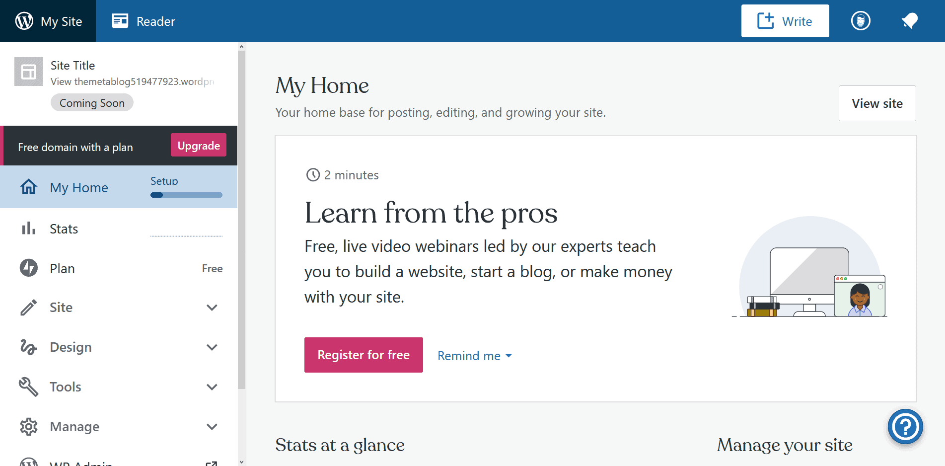 wordpress-free-admin-area