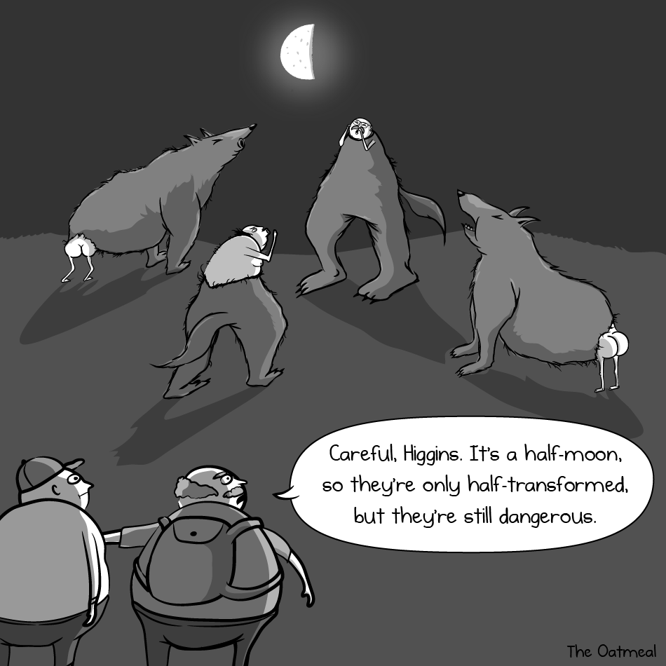 Funny wolf comic